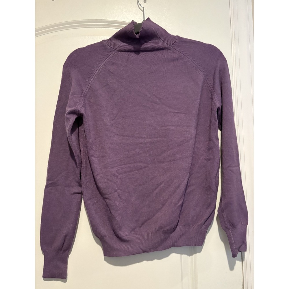 Set of 2 Long Sleeve Cashmere Sweater Shirts Size S & XS Red & Purple Unbranded - Picture 7 of 7